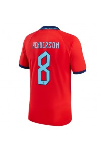 Fotbalové Dres Anglie Jordan Henderson #8 Venkovní Oblečení MS 2022 Krátký Rukáv